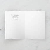 Goldenes silbriges (Karte) Feiertagskarte (Innenseite)