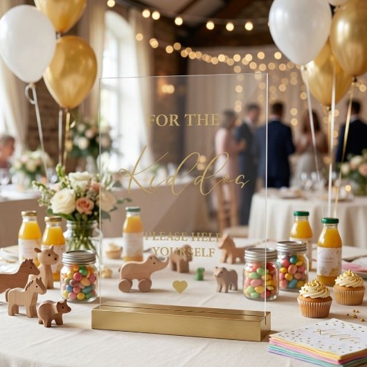Goldenes Skript für die Gastgeschenke Hochzeiten d Acrylschild
