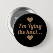 Goldenes Skript Ich binde den Knopf Button (Vorne & Hinten)