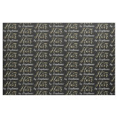 Goldenes Skript Scissors Hairstylist-Friseursalon Stoff (Fat Quarter (45,7 x 55,9 cm))