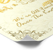 Goldenes Skript Wählen Sie einen Platz, kein Seite Poster (Ecke)