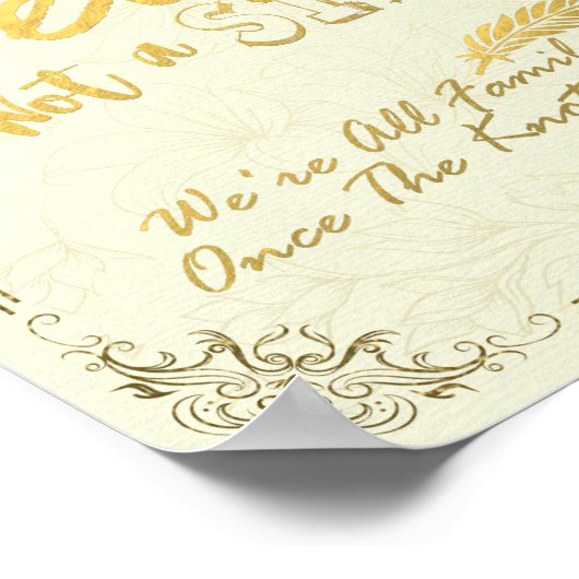 Goldenes Skript Wählen Sie einen Platz, kein Seite Poster (Ecke)