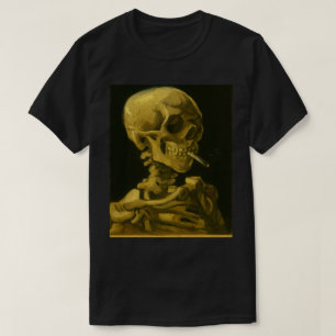 Goldenes Skull - Einzigartiges Van Gogh Inspiriert T-Shirt