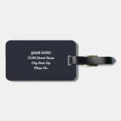 Goldenes Sommerglühen Mohnparadies Gepäckanhänger (Rückseite horizontal)