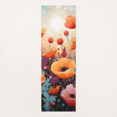 Goldenes Sommerglühen Mohnparadies Yogamatte (Vorderseite)