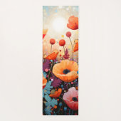 Goldenes Sommerglühen Mohnparadies Yogamatte (Rückseite)