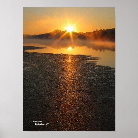 Goldenes Sonnenaufgang Poster (Vorne)