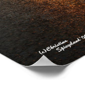 Goldenes Sonnenaufgang Poster (Ecke)