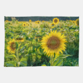 Goldenes Sonnenblumenfeld Geschirrtuch (Horizontal)