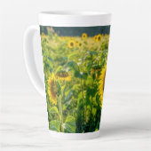 Goldenes Sonnenblumenfeld Milchtasse (Linke Ecke)