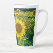 Goldenes Sonnenblumenfeld Milchtasse (Rechts)