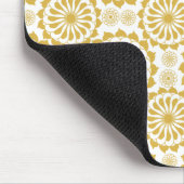 Goldenes Sonnenblumenmuster Mousepad (Ecke)