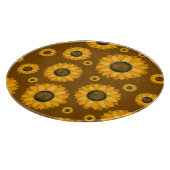 Goldenes Sonnenblumenmuster Schneidebrett (Ecke)