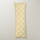 Goldenes Sonnenblumenmuster Seitenschläferkissen (Rückseite (Vertikal))