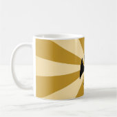 Goldenes Sonnenbrass-Musikinstrument für Horn Kaffeetasse (Links)