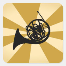 Goldenes Sonnenbrass-Musikinstrument für Horn