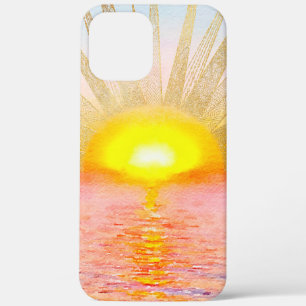 Goldenes Sonnenuntergang Mandala Case-Mate iPhone Hülle