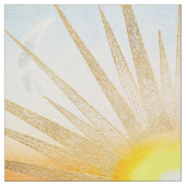 Goldenes Sonnenuntergang Mandala Stoff (Muster)