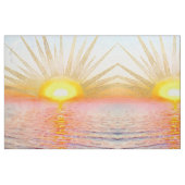 Goldenes Sonnenuntergang Mandala Stoff (Fat Quarter (45,7 x 55,9 cm))