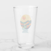 Goldenes Sonnenuntergangs-Tal Glas (Rückseite)