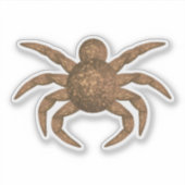 Goldenes Spinnensymbol Aufkleber (Vorderseite)