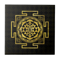 Goldenes Sri Yantra/Sri Chakra