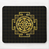 Goldenes Sri Yantra/Sri Chakra Mousepad (Vorne)