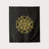 Goldenes Sri Yantra/Sri Chakra Wandteppich (Vorderseite)