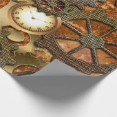 Goldenes steampunk geschenkpapier (Ecke)
