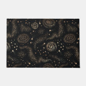 Goldenes Sternbild Galaxy Muster Fußmatte (Vorderseite)