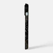 Goldenes Sternbild Galaxy Muster iPhone 15 Hülle (Linke Seite)