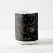 Goldenes Sternbild Galaxy Muster Kaffeetasse (Mittel)