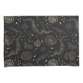 Goldenes Sternbild Galaxy Muster Kissenbezug (Vorderseite-Rechts)