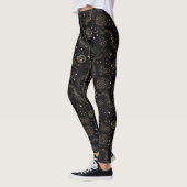 Goldenes Sternbild Galaxy Muster Leggings (Links)