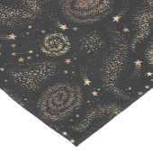 Goldenes Sternbild Galaxy Muster Mittelgroßer Tischläufer (Ecke)