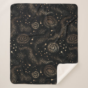Goldenes Sternbild Galaxy Muster Sherpadecke