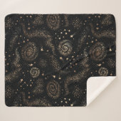 Goldenes Sternbild Galaxy Muster Sherpadecke (Vorderseite (Horizontal))