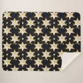 Goldenes Sternenmuster Sherpadecke (Vorderseite (Horizontal))