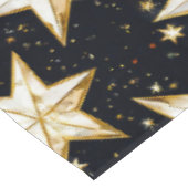 Goldenes Sternenmuster Tischdecke (Schrägansicht)