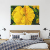 Goldenes Stiefmütterchen Pinselstrich Leinwanddruck (Insitu (Schlafzimmer))