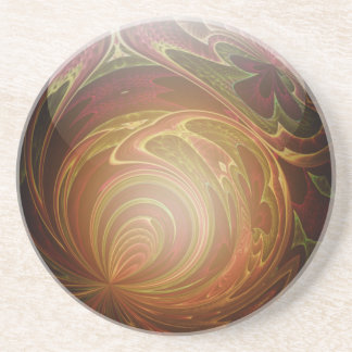 Goldenes, strukturiertes untersetzer