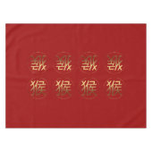 Goldenes Symbol des chinesischen Neujahrs des Affe Tischdecke (Vorderseite (Horizontal))