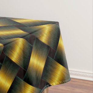 Goldenes Tablett Gold Tischdecke
