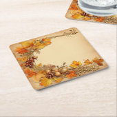 Goldenes Tapestes vom Herbst: Ernte des Todes Rechteckiger Pappuntersetzer (angewinkelt)