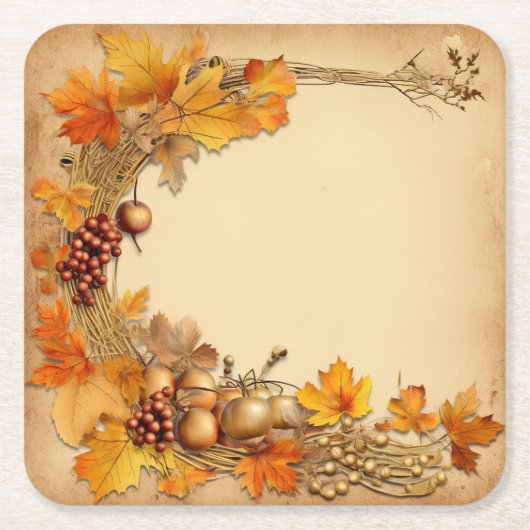 Goldenes Tapestes vom Herbst: Ernte des Todes Rechteckiger Pappuntersetzer (Vorderseite)