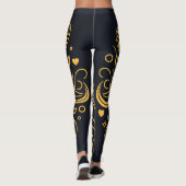 Goldenes Thread der Liebe Leggings (Rückseite)