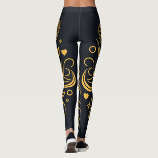 Goldenes Thread der Liebe Leggings