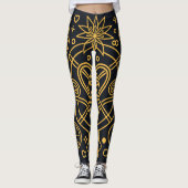 Goldenes Thread der Liebe Leggings (Vorderseite)