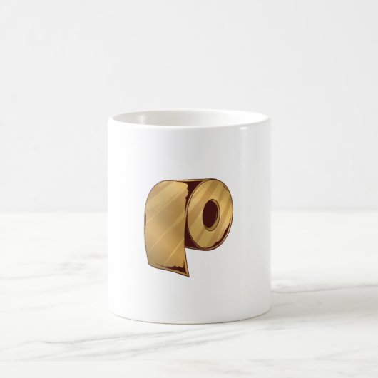 Goldenes Toilettenpapier Kaffeetasse (Mittel)