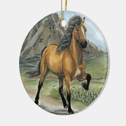 Goldenes Tolt 2 Keramik Ornament (Links)